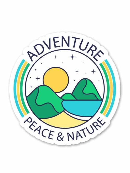 Peace And Nature Sticker