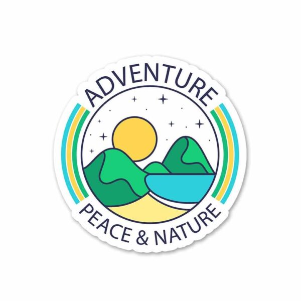 Peace And Nature Sticker