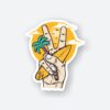 Peaceful Surfer Sticker