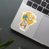 Peaceful Surfer Sticker