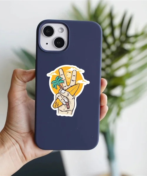 Peaceful Surfer Sticker Peaceful Surfer Sticker