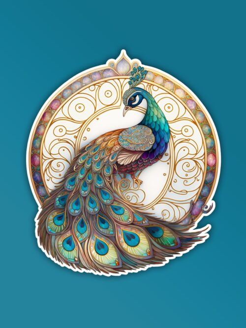 Peacock   Diwali Sticker