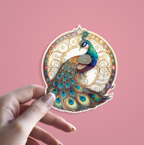 Peacock Diwali Sticker Peacock Diwali Sticker
