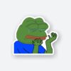 Pepe Crying Sticker