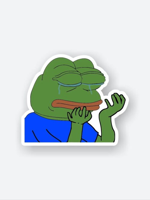 Pepe Crying Sticker