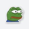 Pepe Worried Sticker