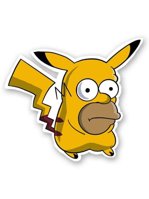 Pikachu Simpsons Sticker