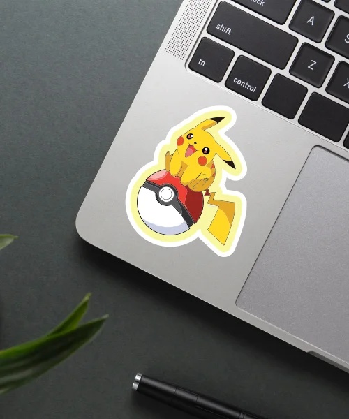 Pikachuu Pokeball Sticker