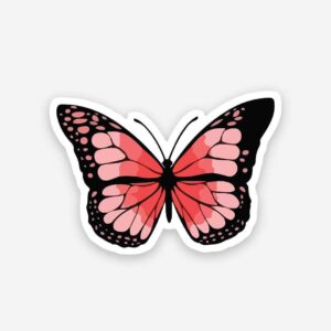Pink Butterfly Sticker Pink Butterfly Sticker