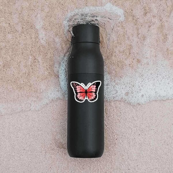 Pink Butterfly Sticker