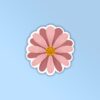 Pink Flower Laptop Mobile Stickers