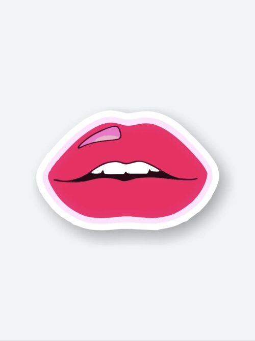 Pink Lip Sticker