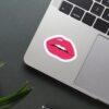 Pink Lip Sticker