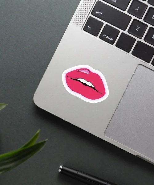 Pink Lip Sticker