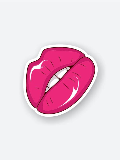 Pink Lips Sticker
