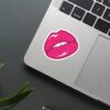 Pink Lips Sticker