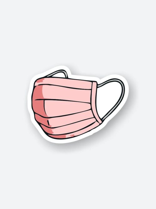 Pink Mask Sticker