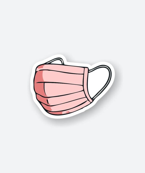 Pink Mask Sticker