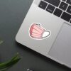 Pink Mask Sticker