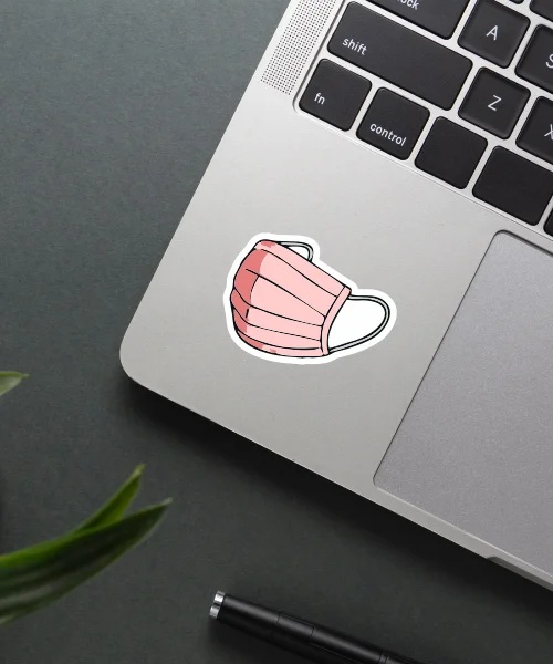 Pink Mask Sticker