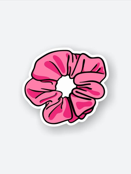 Pink Scrunchie Sticker