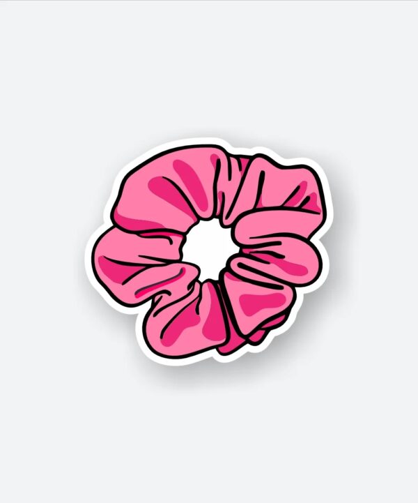 Pink Scrunchie Sticker Pink Scrunchie Sticker