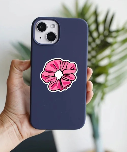 Pink Scrunchie Sticker Pink Scrunchie Sticker
