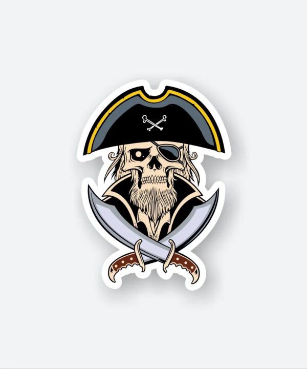 Pirate Captain Sticker Pirate Captain Sticker