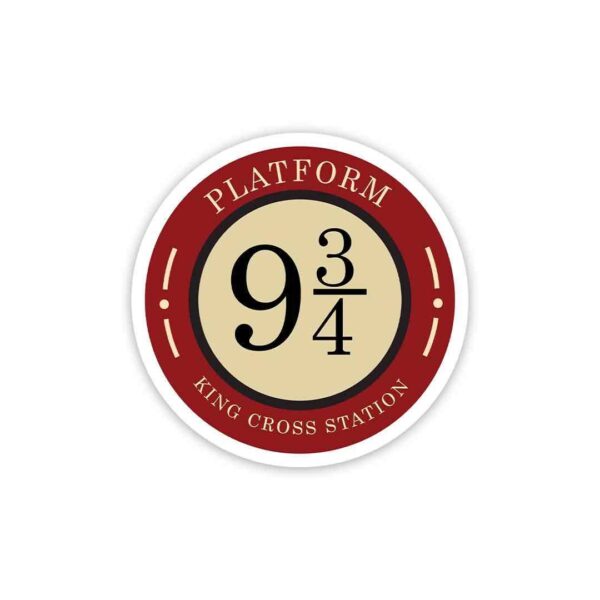 Platform Nine And Three Quarters Sticker