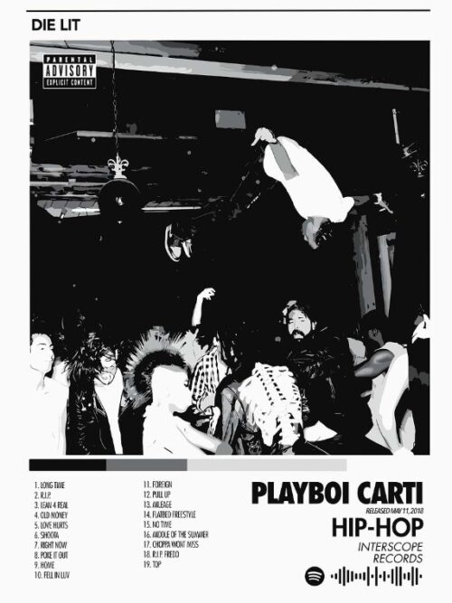 Playboi Carti Die Lit Music Poster
