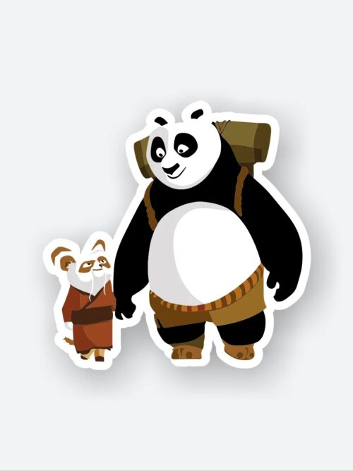 Po And Master Shifu Sticker