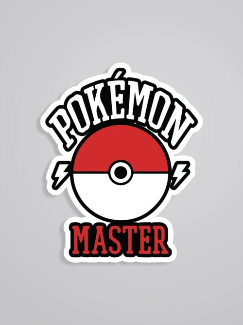 Pokemon Master Logo Anime Stickers