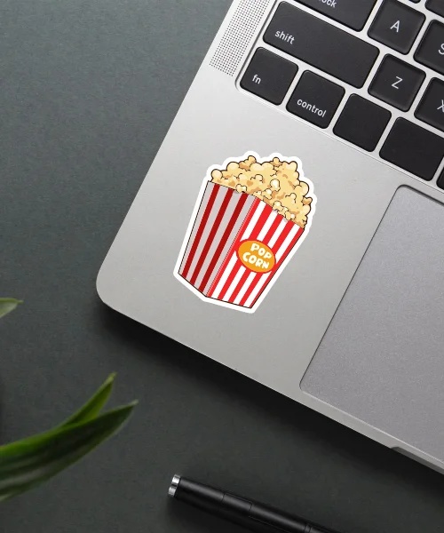 Pop Corn Sticker