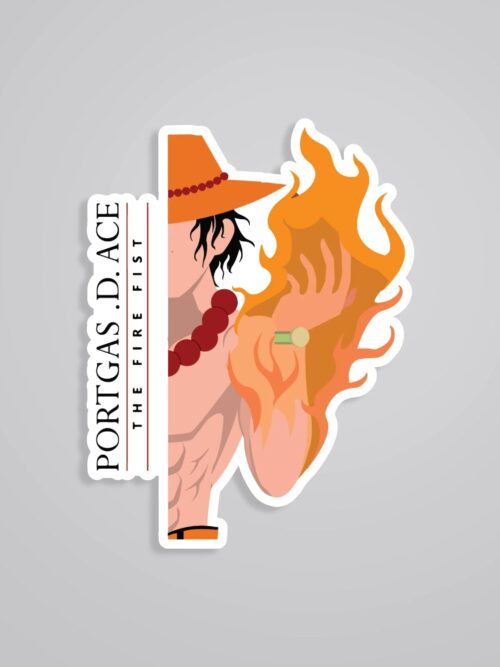 Portgas. D. Ace The Fire Fist Anime Stickers