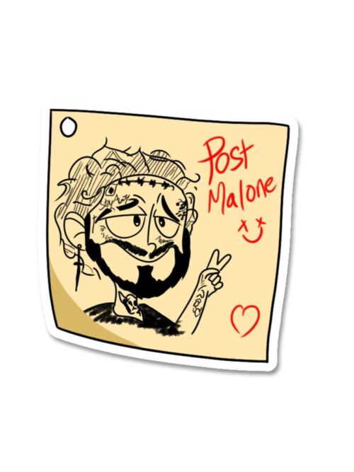 Post It Malone Sticker