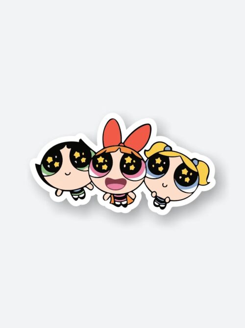 PowePuff Girls Glittery Eyes Sticker