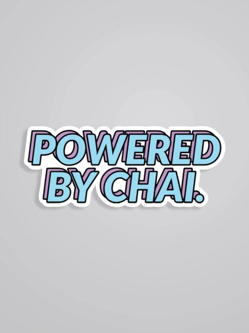 Powered By Chai Witty Stickers