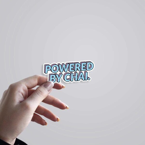 Powered By Chai Witty Stickers Powered By Chai Witty Stickers