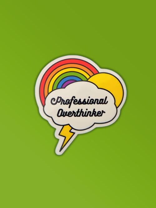 Professional Overthinker Sticker