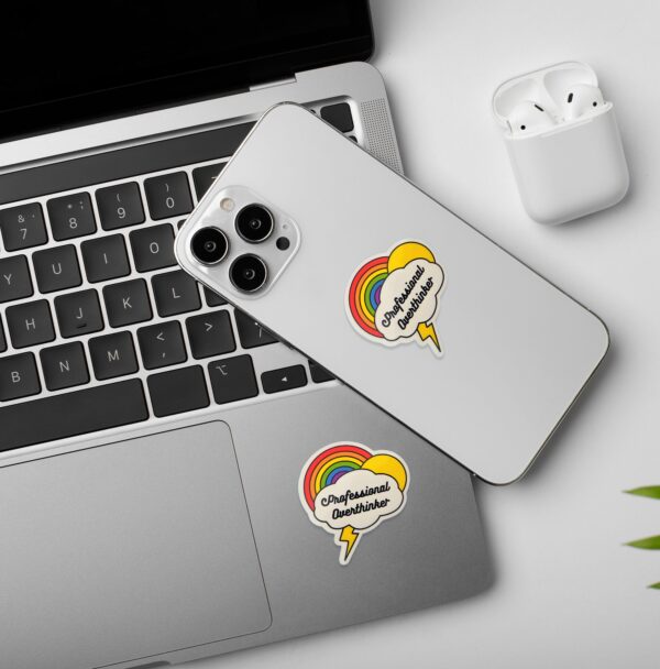 Professional Overthinker Sticker Professional Overthinker Sticker