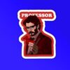 Professor Money Heist Laptop   Mobile Sticker