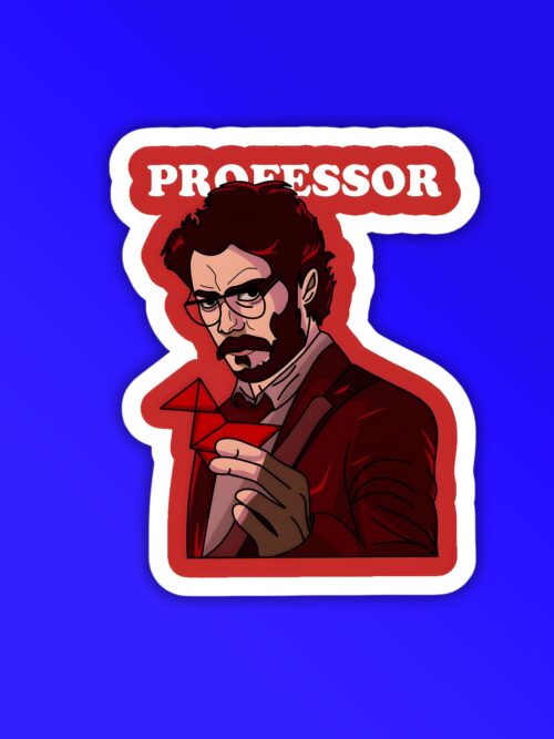 Professor Money Heist Laptop   Mobile Sticker