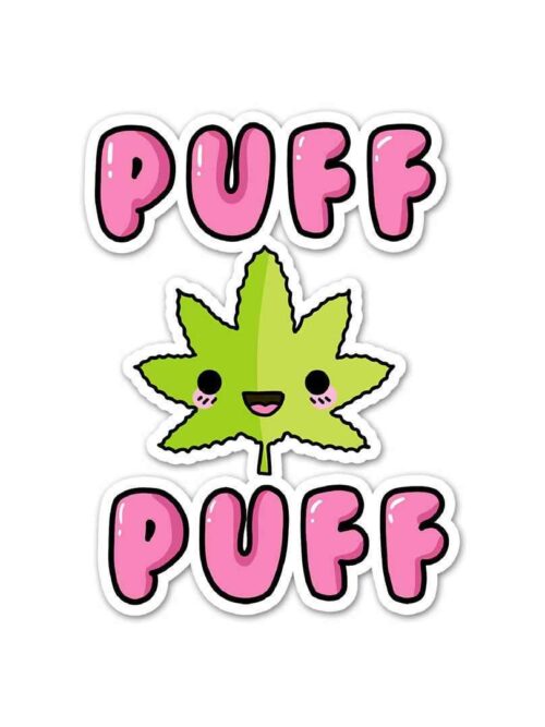 Puff Puff Weed Weed Sticker
