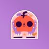 Pumpkin Head Halloween   Laptop And Mobile Sticker