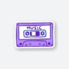Purple Kaset Sticker