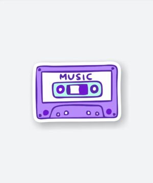 Purple Kaset Sticker