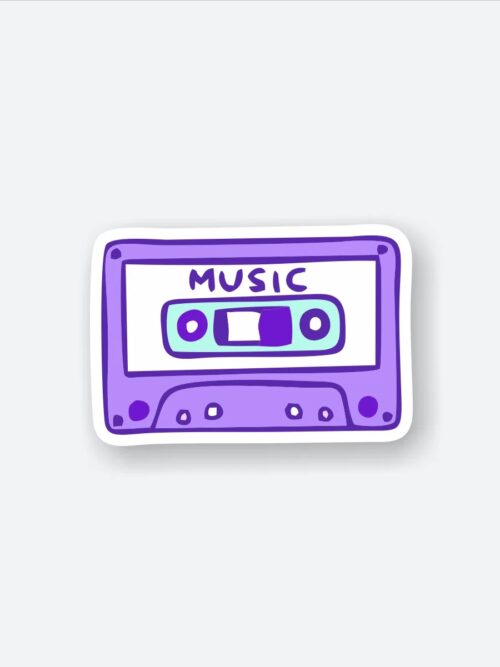 Purple Kaset Sticker
