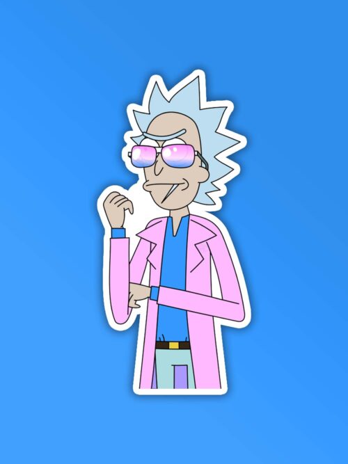 Purple Rick Sticker