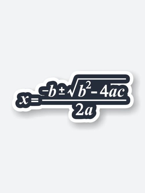 Quadratic Formula Sticker