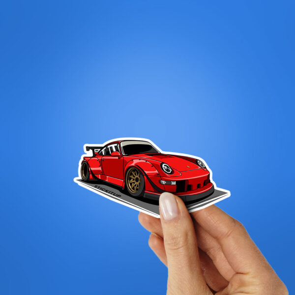 RWB 911 Red Sticker